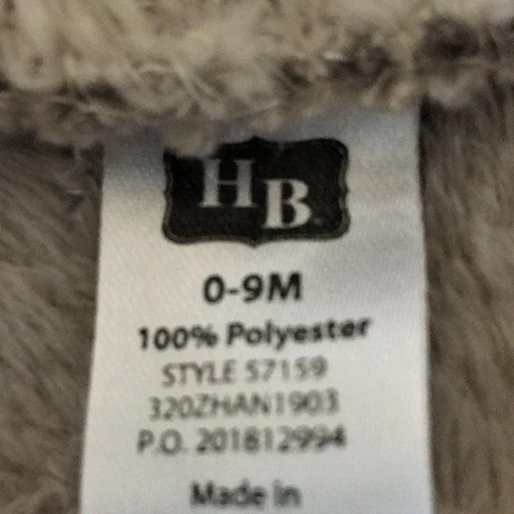 HUDSON BABY Soft Plush Baby Bathrobe | 0-9 Mnth - Picture 7 of 8